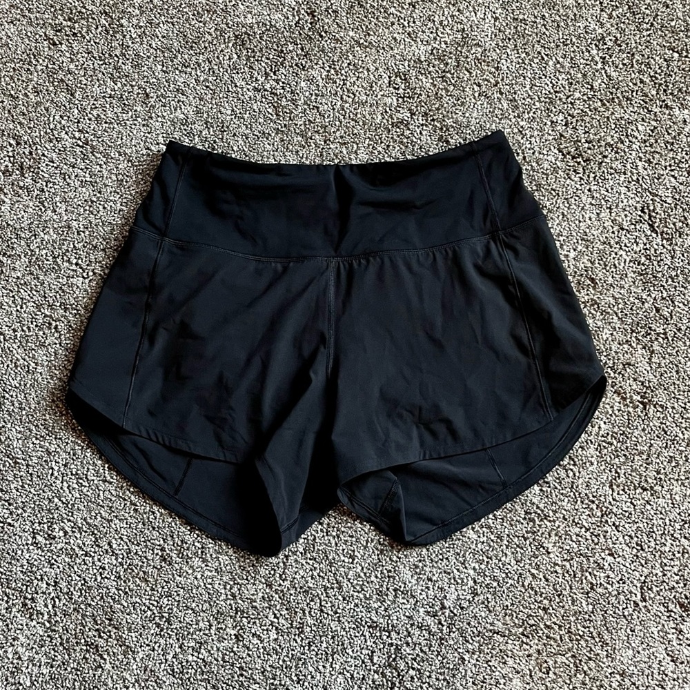 Lululemon Speed Up HR Short 4” Black Size 6
